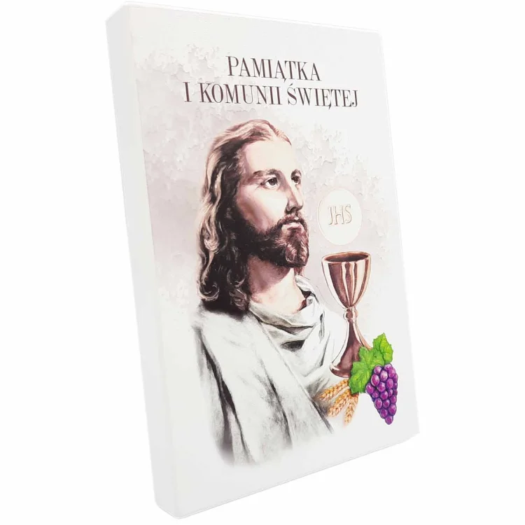 Pamiątka I Komunii Świętej - obraz z Jezusem