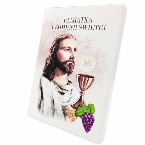 Pamiątka I Komunii Świętej - obraz z Jezusem