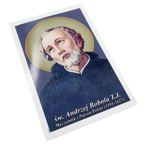 św. Andrzej Bobola - obrazek z modlitwą