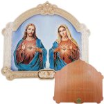 Serce Jezusa - Serce Matki Bożej - obrazek z dedykacją