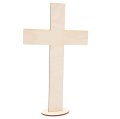 Krzyż ze sklejki - stojący - 25 cm