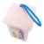 Lampion adwentowy - plastikowy - różowy