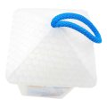 Lampion adwentowy - plastikowy - biały