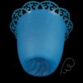 Osłonka na świecę, lampion niebieski