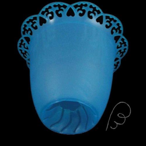 Osłonka na świecę, lampion niebieski