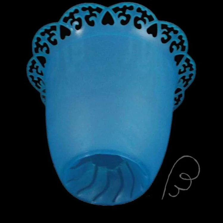 Osłonka na świecę, lampion niebieski