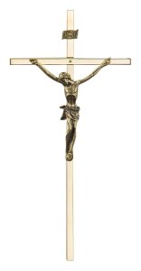 Krzyż mosiądzowany 21 cm