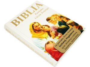Biblia w obrazkach Pamiątka Chrztu Świętego + grawer