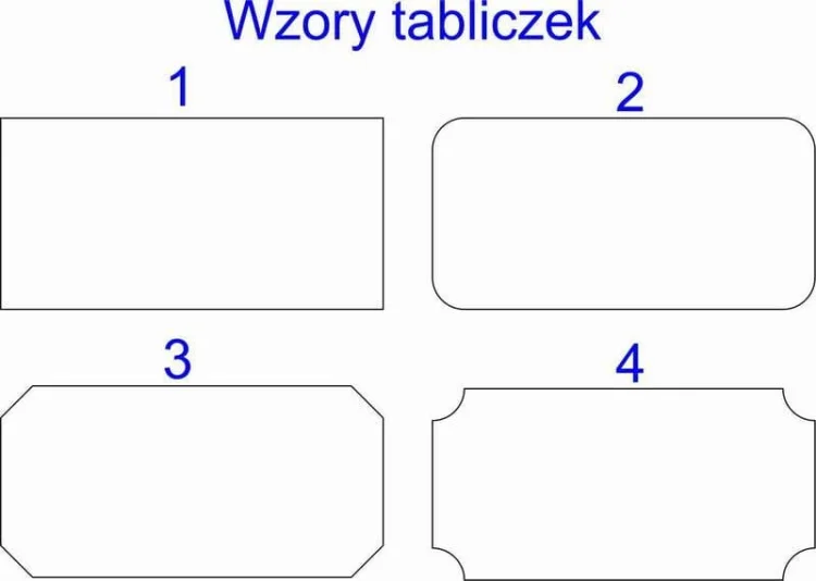kształt blaszki