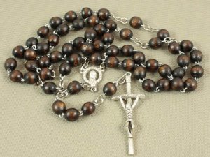 Różaniec drew-met ciemny
