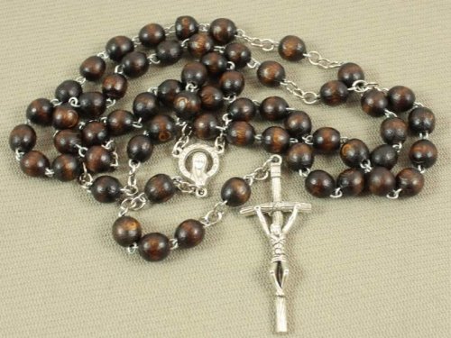Różaniec drew-met ciemny