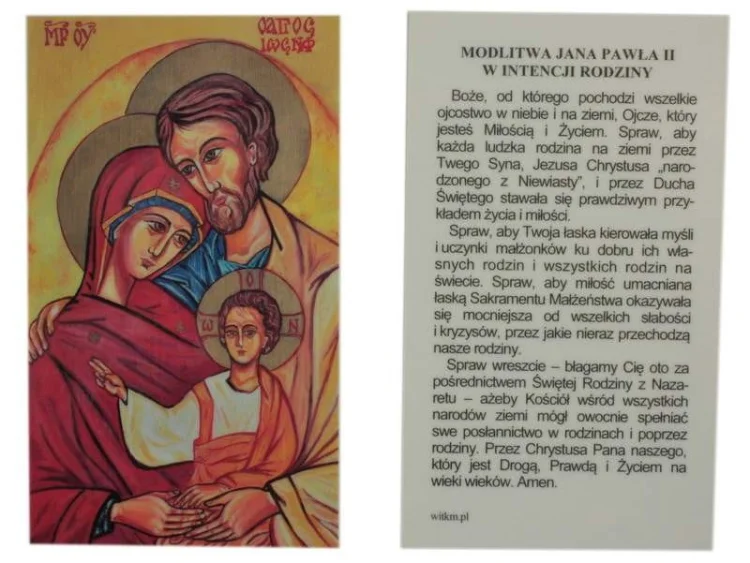 Święta Rodzina - obrazek laminowany