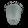 Osłonka na świecę, lampion biały