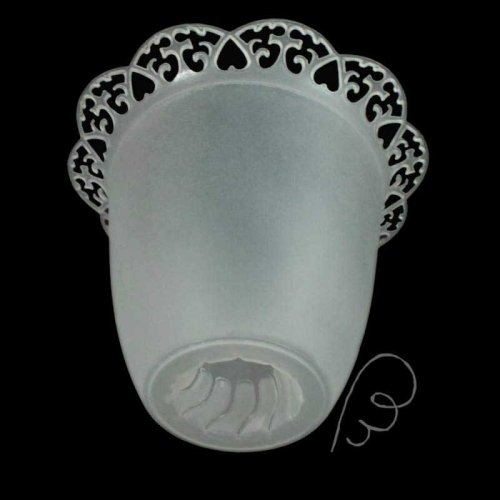 Osłonka na świecę, lampion biały