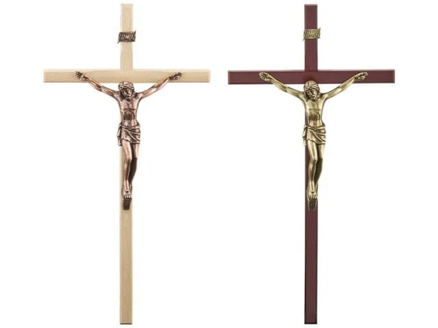 Krzyż wiszący drewniany 30cm