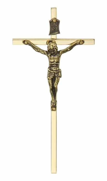 Krzyżyk mosiądzowany 11,5 cm