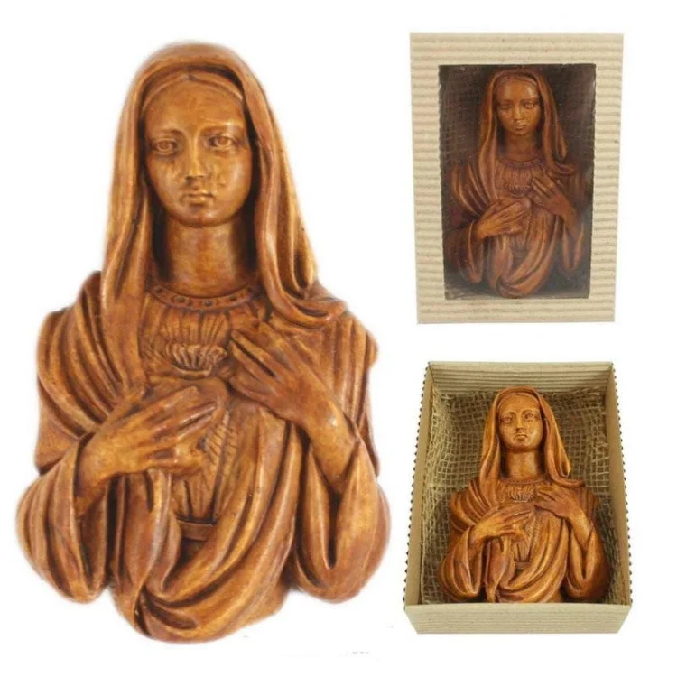 Relief gipsowy Serce Maryi