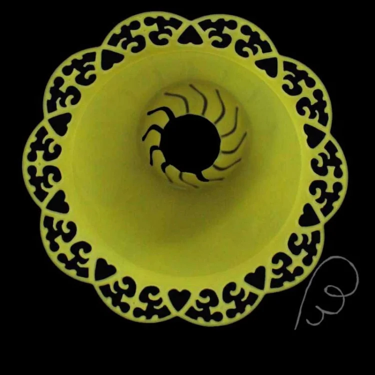 Osłonka na świecę, lampion żółty