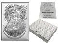 Matka Boska Ostrobramska srebrzony