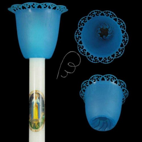 Osłonka na świecę, lampion niebieski