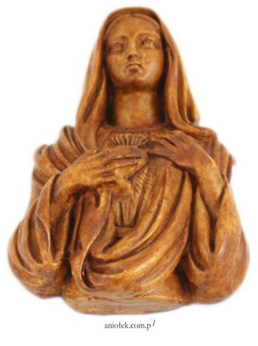 Relief gipsowy Serce Maryi