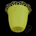 Osłonka na świecę, lampion żółty