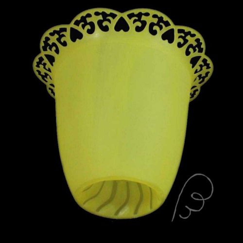 Osłonka na świecę, lampion żółty