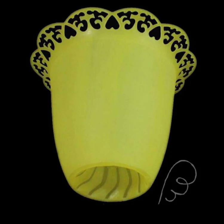 Osłonka na świecę, lampion żółty