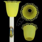 Osłonka na świecę, lampion żółty