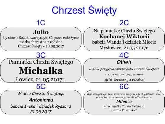 teksty dedykacji