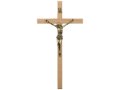 Krzyż wiszący drewniany 21 cm - jasny