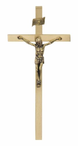 Krzyżyk mosiądzowany 14 cm